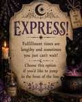 Express! Jump to the front of the line!!